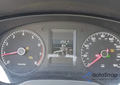 2012 Volkswagen Jetta 2.0L S из США, поврежденный, VIN 3VW2K7AJ6CM336060